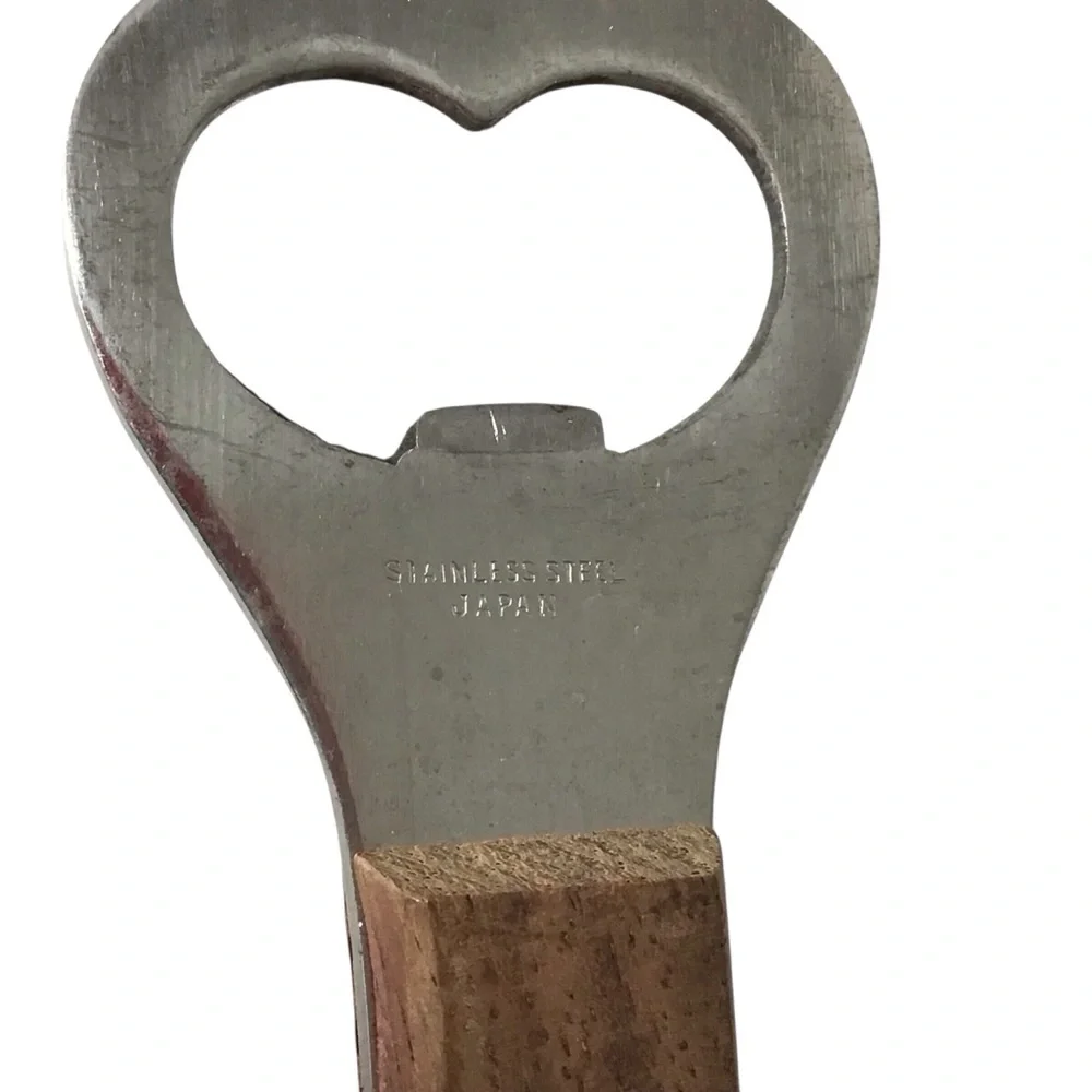 Vintage‎ Wooden Handle Bottle Openers Stainless Steel